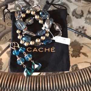 Cache never worn bracelets & earrings to match.